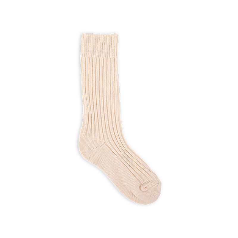 Носки RZ107 Natural Tone Minimal Ribbed Mid Calf Cotton Spring & Summer Series