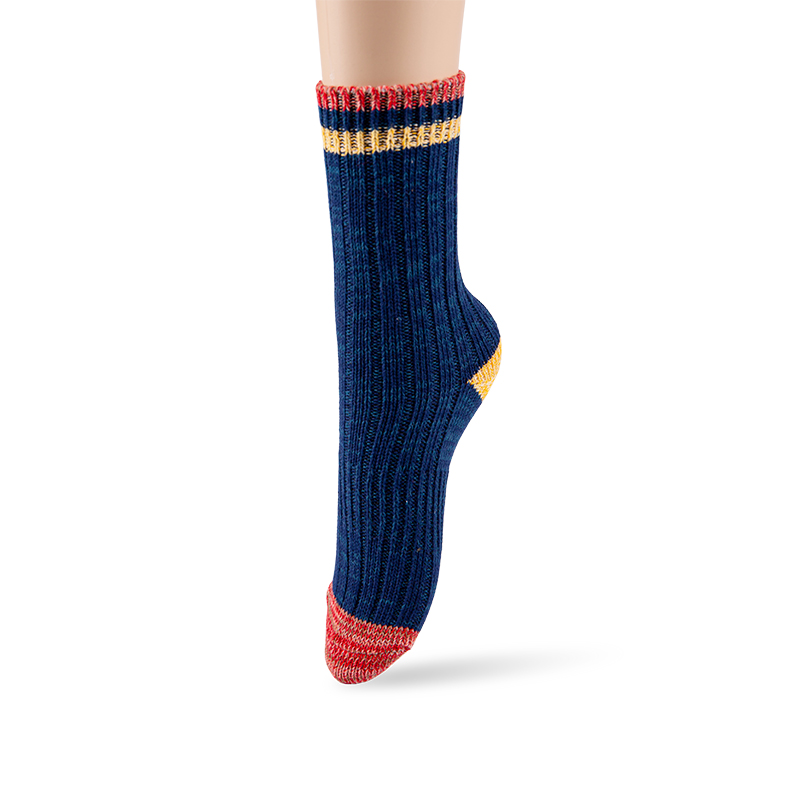 Носки RZ099 Retro Color Block из хлопка средней длины до икры, весенняя и летняя серия