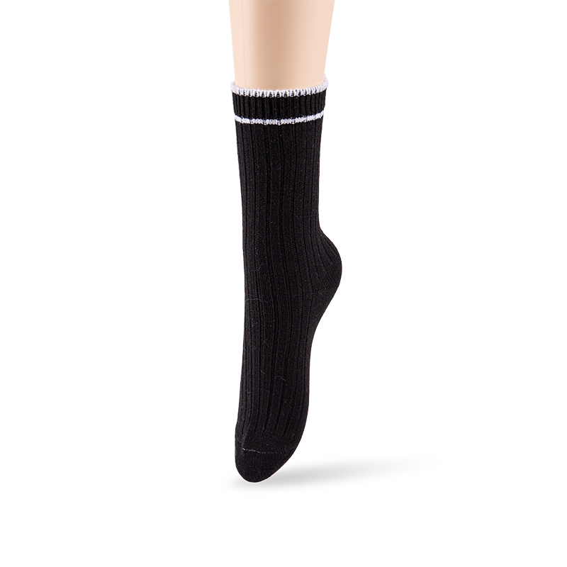 Носки RZ104 Minimalist Black and White Mid Calf Cotton Spring & Summer Series