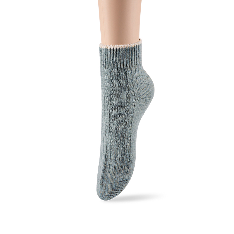 Носки RZ101 Minimalist Solid Color Acrylic Subtle Grid Ankle Socks