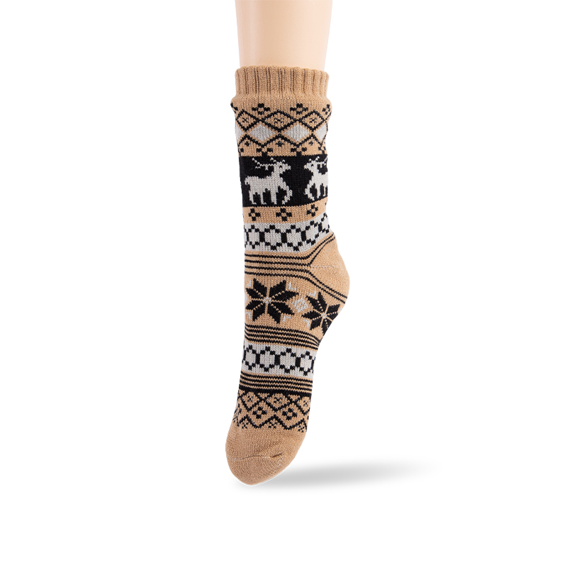 RZ299 Мужские классические винтажные толстые теплые нескользящие носки для каюты с подкладкой из шерпа-флиса