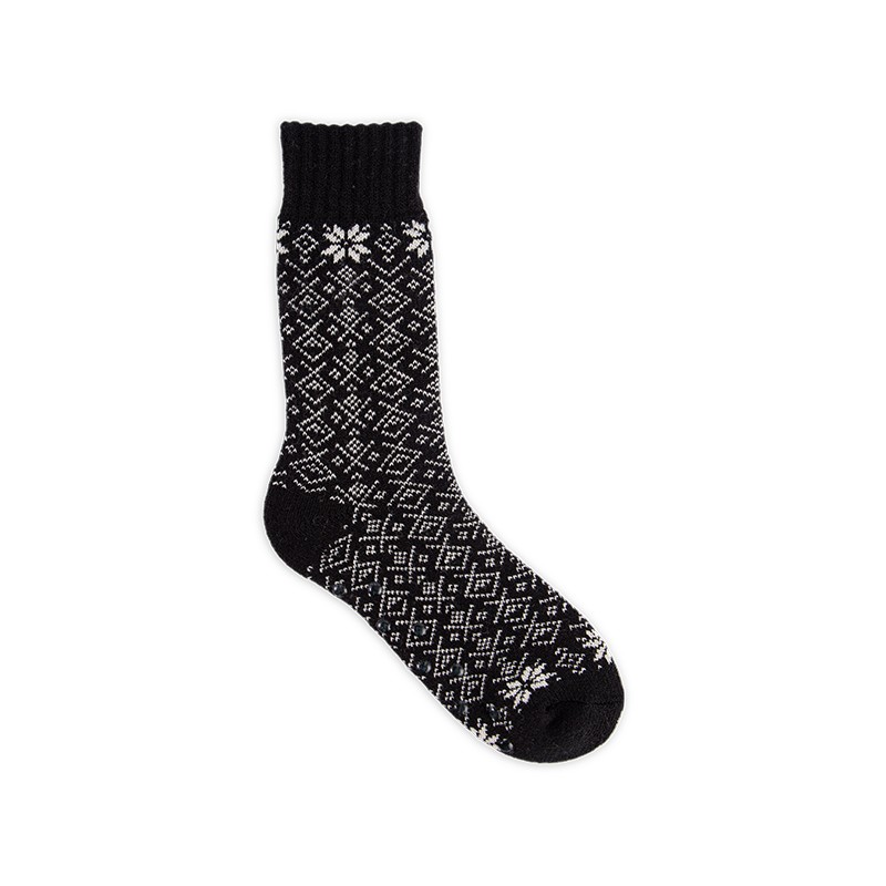 RZ157 Nordic Geometric Snowflake Матовые акриловые женские носки с термофиксатором