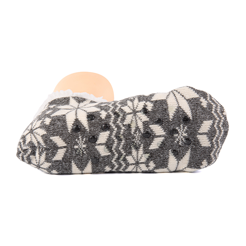 RZ134 Morandi Color Snowflake Pattern, полосатые и однотонные домашние вязаные тапочки