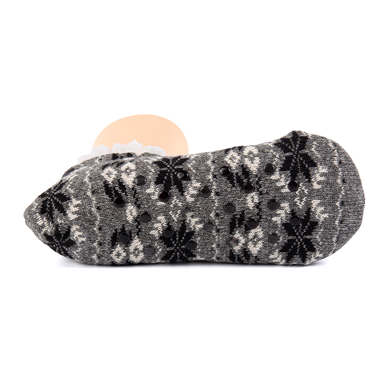 RZ134 Morandi Color Snowflake Pattern, полосатые и однотонные домашние вязаные тапочки